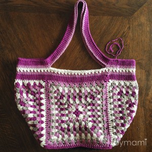 bymami hækle hæklet bedstemorfirkant taske granny square diy gratis opskrift free pattern bag crafternoontreatsbagalong