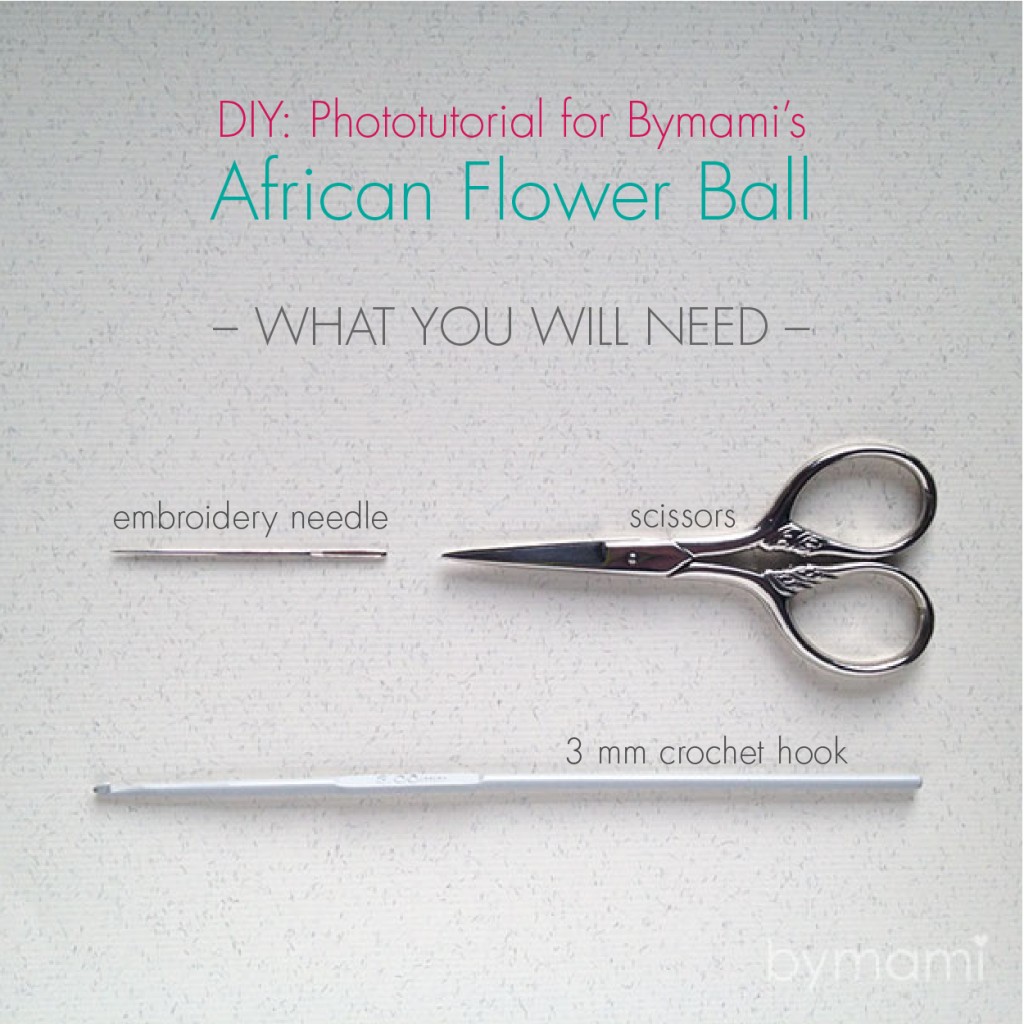 bymami hækle hæklet african flower bold femkant baby legetøj opskrift diy tutorial crochet crocheted ball pentagon free freebie gratis pattern phototutorial